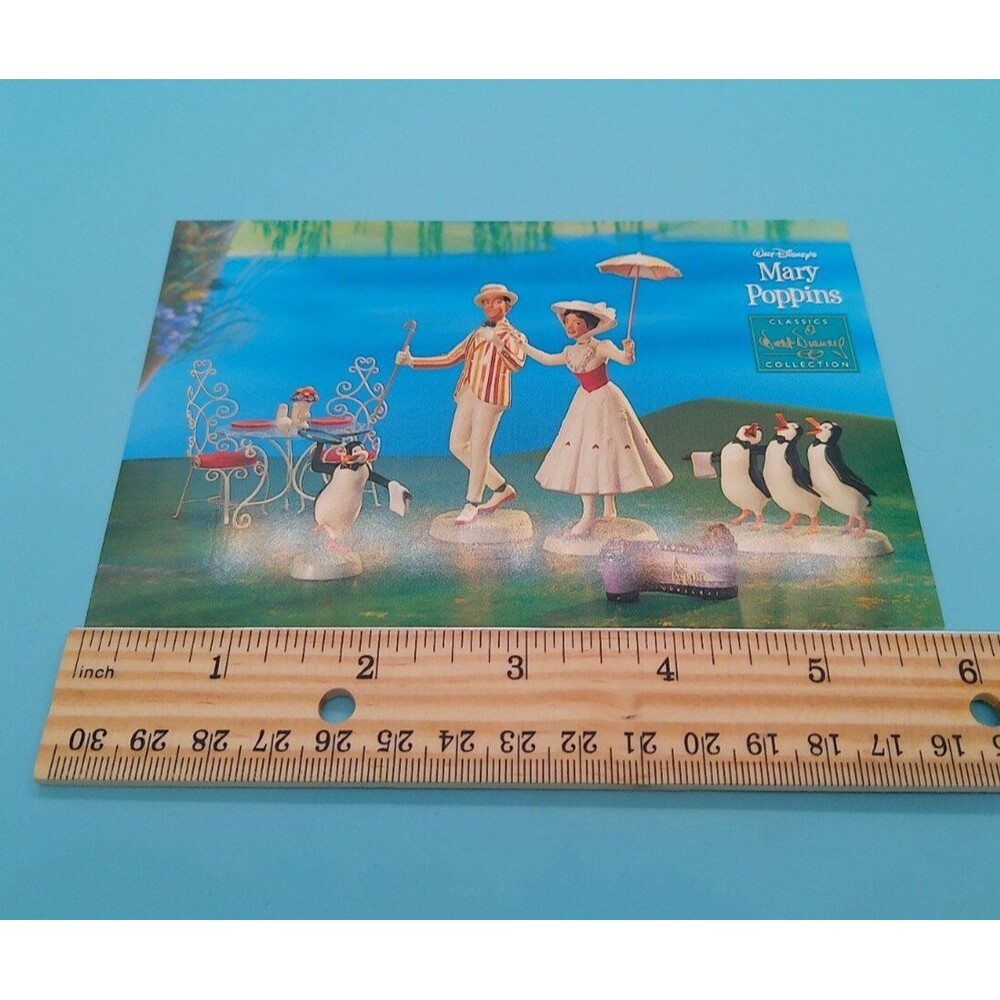 WDCC Disney Postcard | Mary Poppins & Bert | 6x4